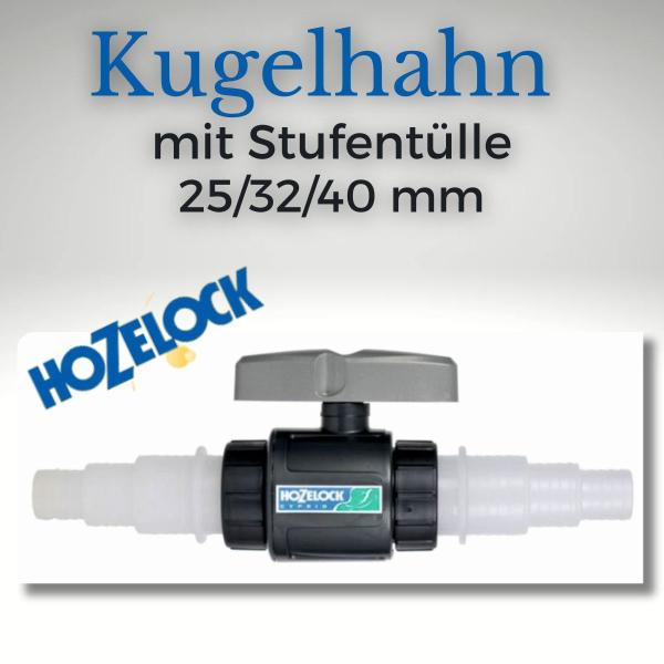 Kugelhahn mit Stufentülle 25/32/40 mm